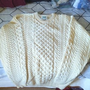 New - Carriage Donn XL Wool Cable Knit Sweater